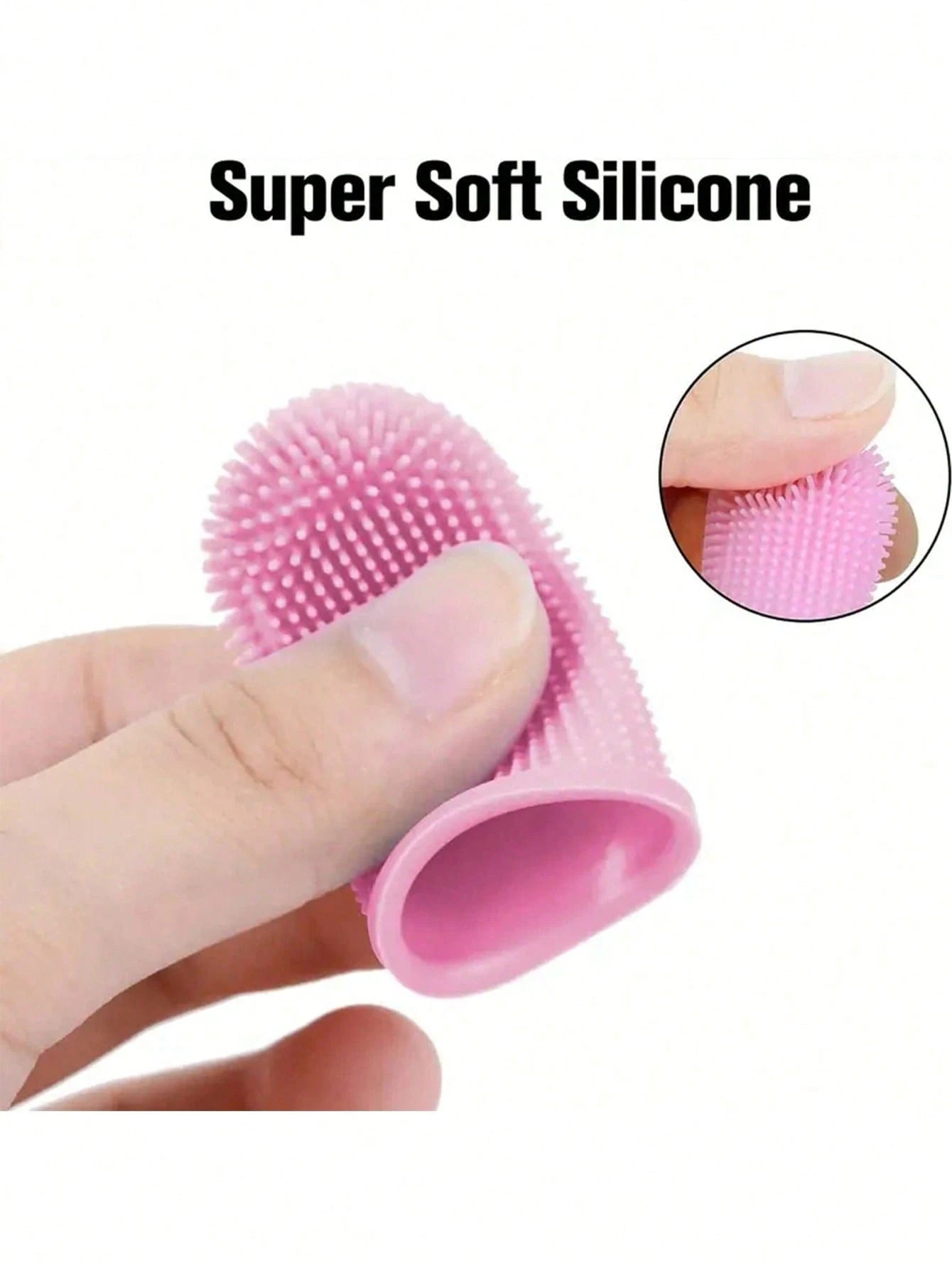 Pet Finger Toothbrush Pet Toothbrush Silicone Toothbrush Puppy Cat Finger Set Brush Finger Pet Toothbrush Small Size Suitable for Dogs and Cats