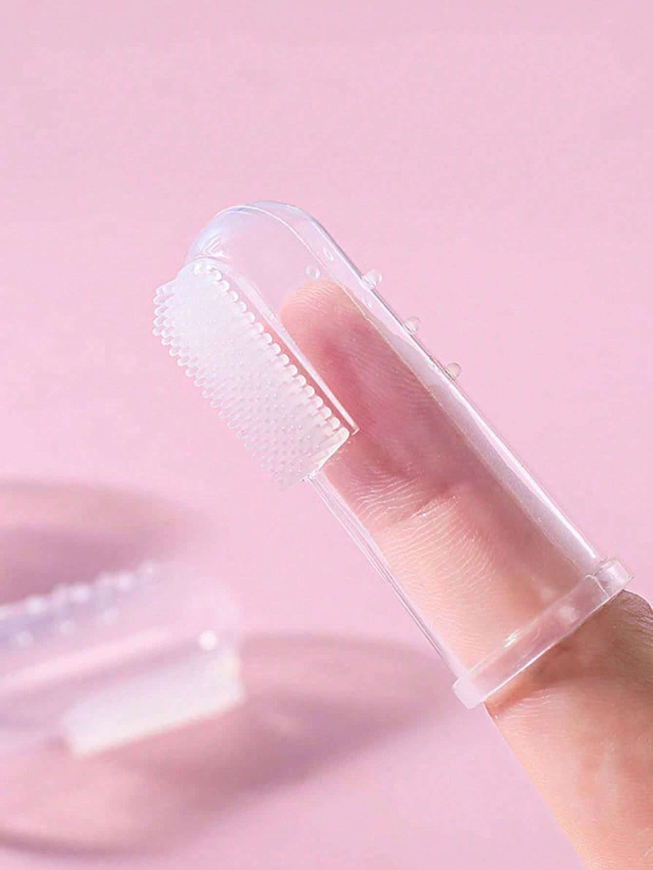 Pet Finger Toothbrush Pet Toothbrush Silicone Toothbrush Puppy Cat Finger Set Brush Finger Pet Toothbrush Small Size Suitable for Dogs and Cats
