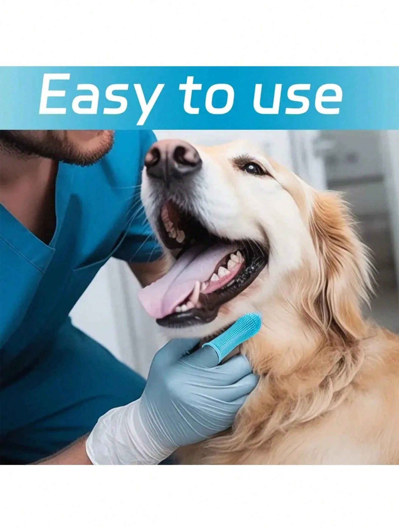 Pet Finger Toothbrush Pet Toothbrush Silicone Toothbrush Puppy Cat Finger Set Brush Finger Pet Toothbrush Small Size Suitable for Dogs and Cats