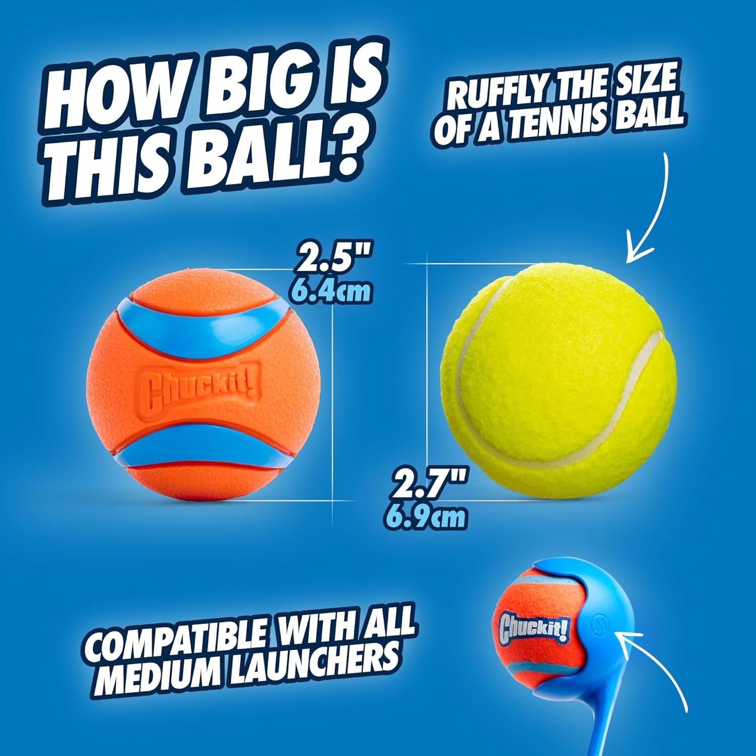 Ultra Ball, Medium (2.5 Inch), 2 Count