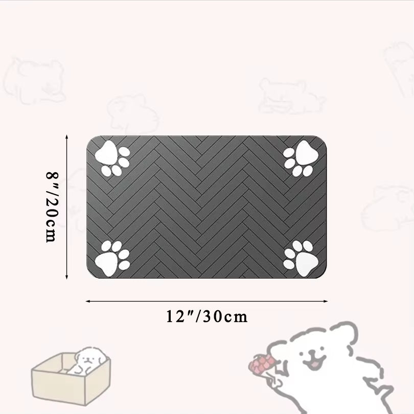 Pet Feeding Dropshipping Pet Placemat for Food and Water Bowl, with Waterproof Rubber Backing, Quick Dry Water Mat for Dog Cat